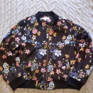 Floral Bomber Jacket